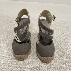 Bettye Muller gray wedges